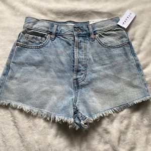 Pacsun High Rise Festival Denim Shorts